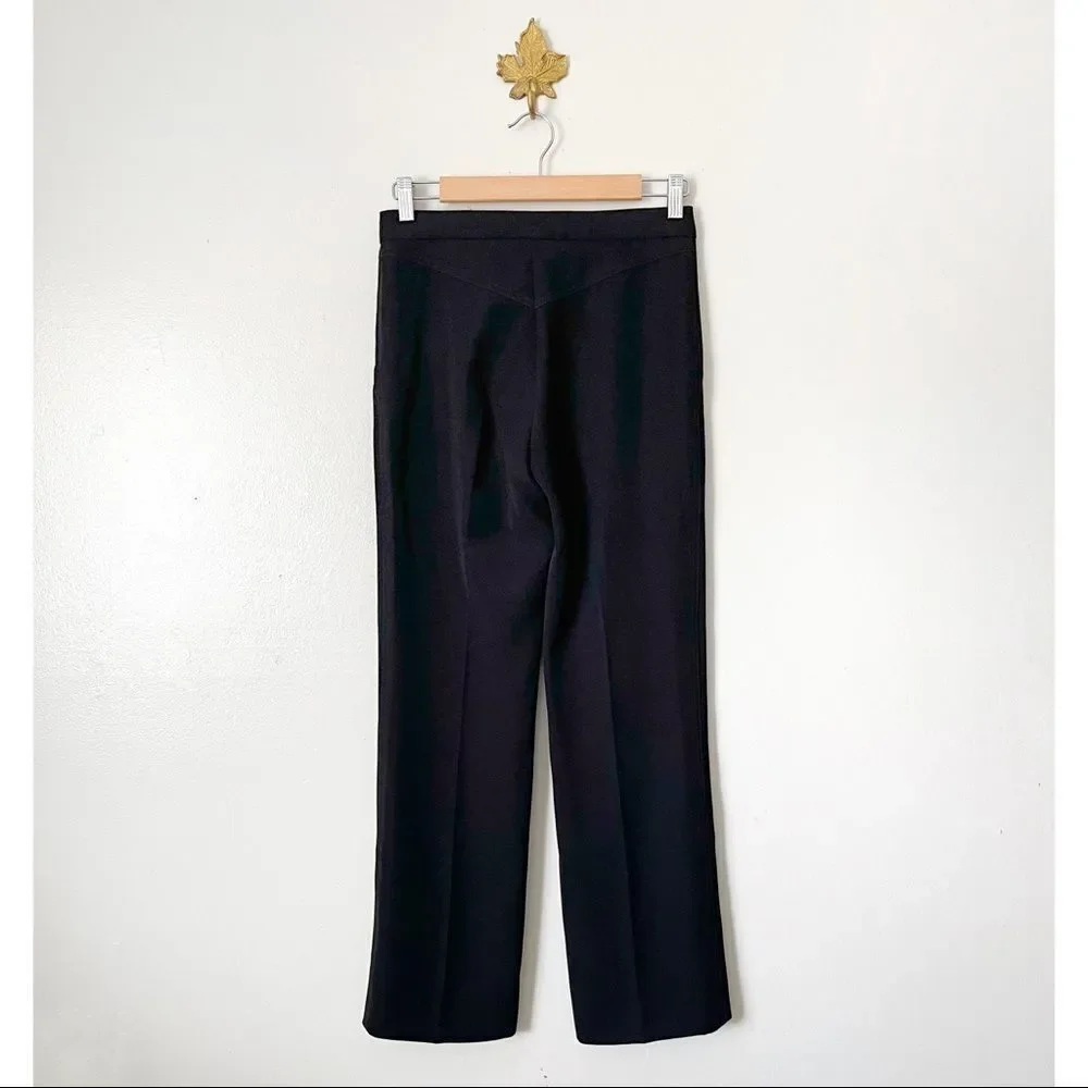Louis Vuitton Black Trouser pants size 2 preowned